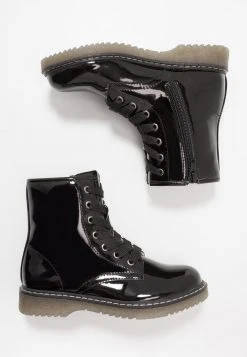 Friboo Niños Botines Con Cordones - Black