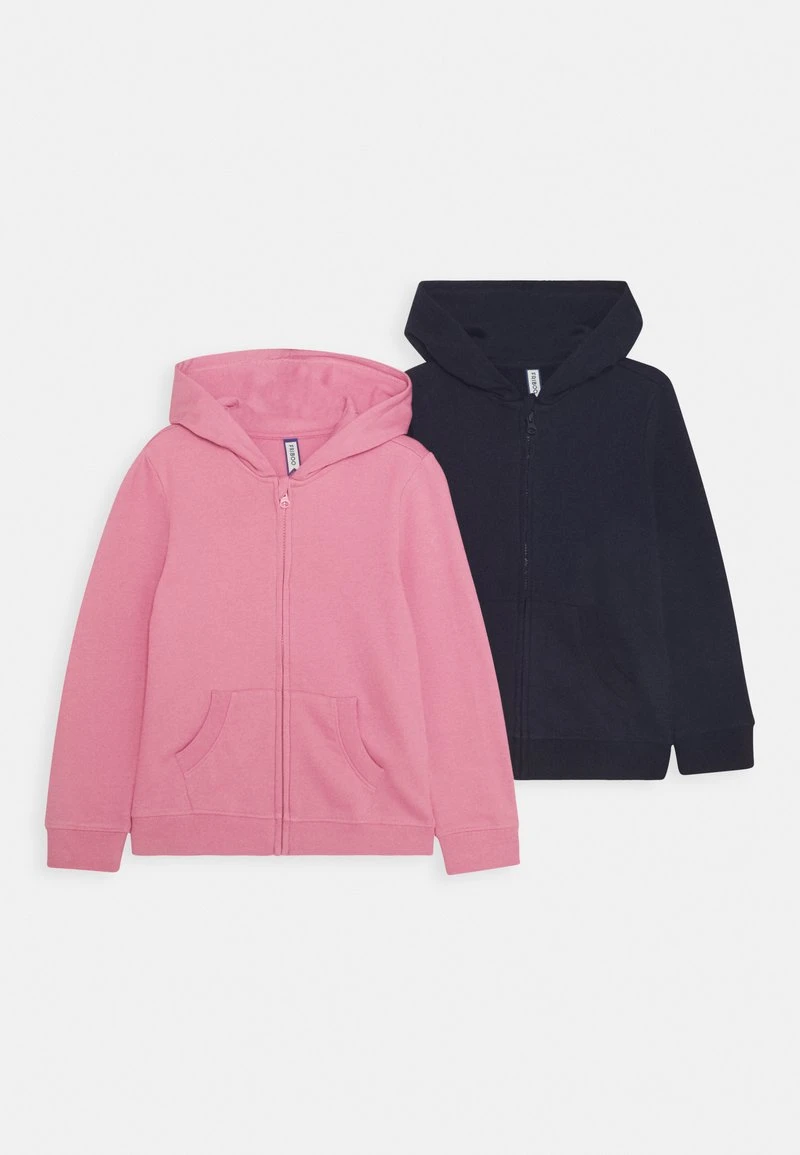 Friboo Niños GIRLS BASIC 2 PACK - Sudadera Con Cremallera - Pink/dark Blue 3 Friboo Niños GIRLS BASIC 2 PACK - Sudadera Con Cremallera - Pink/dark Blue