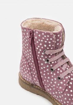 Friboo Niños LEATHER - Botines Con Cordones - Mauve -Friboo comercio 0ed5f5e6948242d6ac5f6250e89a3a1d
