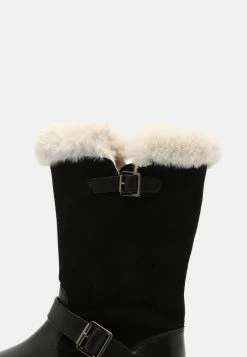 Friboo Niños LEATHER - Botas Para La Nieve - Black -Friboo comercio 1281e9f25a9e43bc8bb78884112903c4