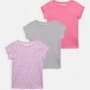 Friboo Niños 3 PACK GIRL RIB TEE - Camiseta Básica - Purple - 404_pink - 402_grey - 102 -Friboo comercio 2d5ca11213984efab138d982493b9b3e