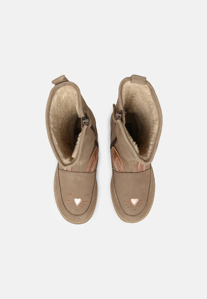 Friboo Niños LEATHER - Botas - Taupe 6 Friboo Niños LEATHER - Botas - Taupe - Imagen 4