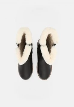 Friboo Niños LEATHER - Botas Para La Nieve - Black -Friboo comercio 31941d80b4424d4e9d615efdce983685