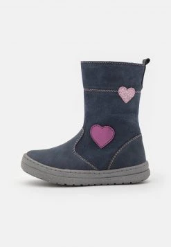Friboo comercio 13 Friboo Niños LEATHER - Botas - Blue-grey