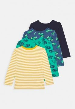 Friboo Hombre 4 PACK - Camiseta De Manga Larga - Yellow/dark Blue/green