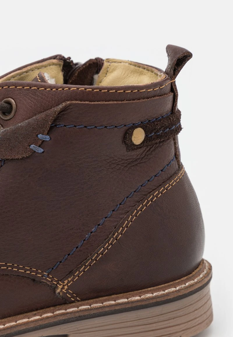 Friboo Niños Botines Con Cordones - Dark Brown 8 Friboo Niños Botines Con Cordones - Dark Brown - Imagen 6
