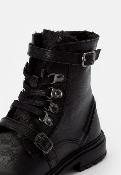 Friboo Niños LEATHER BOOTIES - Botines Con Cordones - Black -Friboo comercio 8551ebe38f9c4275b74b28377f4646b5