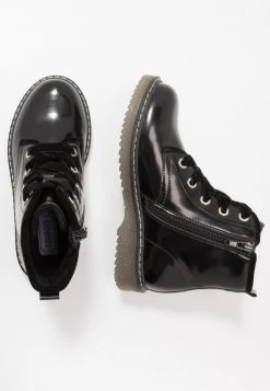 Friboo Niños Botines Con Cordones - Black