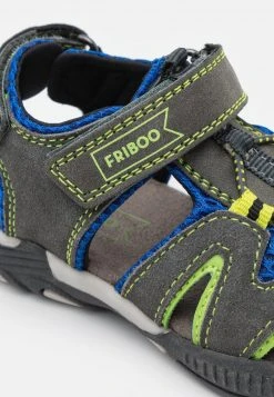 Friboo Niños LEATHER - Sandalias De Senderismo - Dark Grey -Friboo comercio a9b66bde011e4c1aafc2c5312da1b5a9