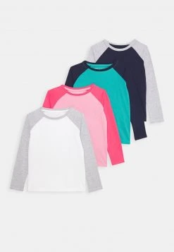 Friboo Niños 4 PACK - Camiseta De Manga Larga - Pink/dark Blue/turquoise
