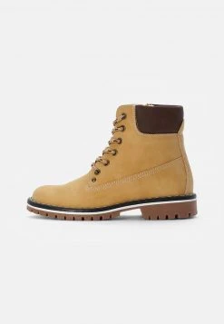 Friboo Niños BOOTIES - Botines Con Cordones - Camel