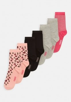 Friboo Niños GIRLS 7 PACK - Calcetines - Grey/pink/black