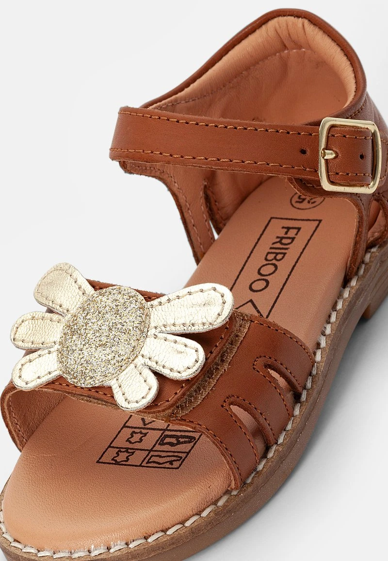 Friboo Niños LEATHER SANDALS - Sandalias - Gold/cognac 8 Friboo Niños LEATHER SANDALS - Sandalias - Gold/cognac - Imagen 6