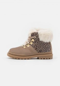 Friboo Niños LEATHER - Botines Con Cordones - Nude
