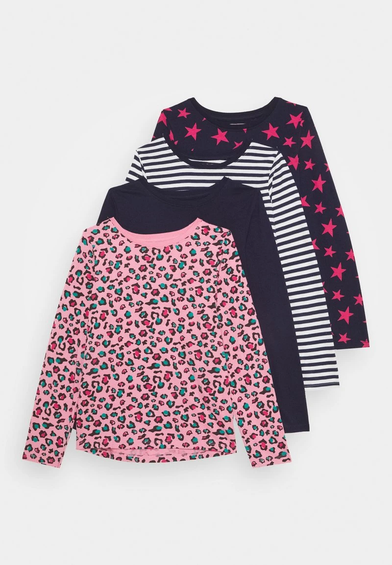 Friboo Niños 4 PACK - Camiseta De Manga Larga - Pink/dark Blue 3 Friboo Niños 4 PACK - Camiseta De Manga Larga - Pink/dark Blue