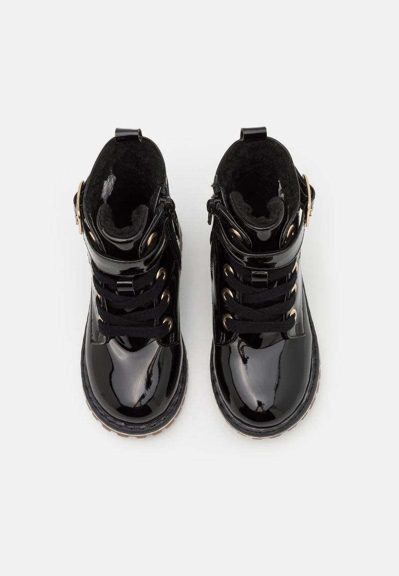 Friboo Niños Botines Con Cordones - Black 6 Friboo Niños Botines Con Cordones - Black - Imagen 4