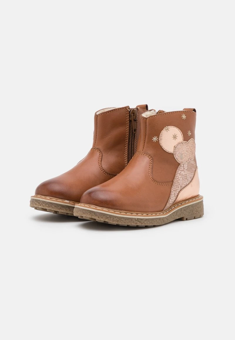 Friboo Niños LEATHER - Botines - Cognac 4 Friboo Niños LEATHER - Botines - Cognac - Imagen 2
