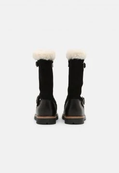 Friboo Niños LEATHER - Botas Para La Nieve - Black -Friboo comercio f120d7ece1e04ad3b27cdbc8c82a8187