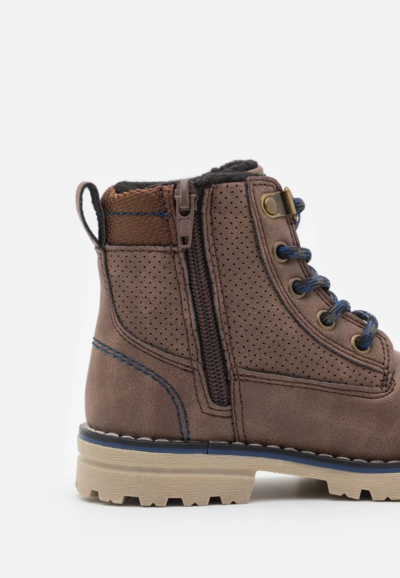 Friboo Niños Botines Con Cordones - Dark Brown 8 Friboo Niños Botines Con Cordones - Dark Brown - Imagen 6