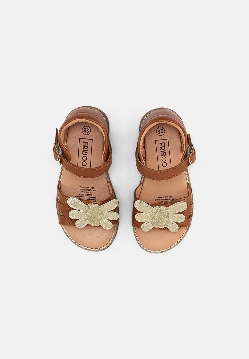 Friboo Niños LEATHER SANDALS - Sandalias - Gold/cognac 6 Friboo Niños LEATHER SANDALS - Sandalias - Gold/cognac - Imagen 4