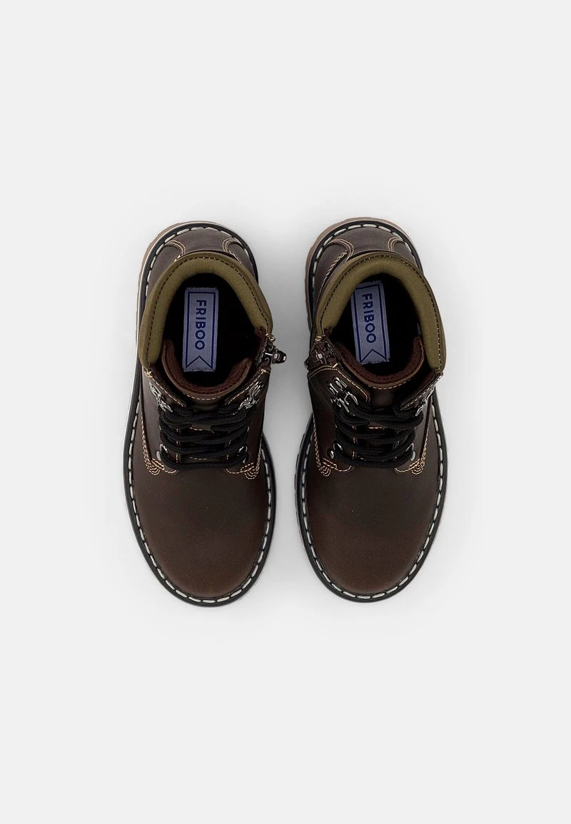 Friboo Niños BOOTIES - Botines Con Cordones - Dark Brown 6 Friboo Niños BOOTIES - Botines Con Cordones - Dark Brown - Imagen 4
